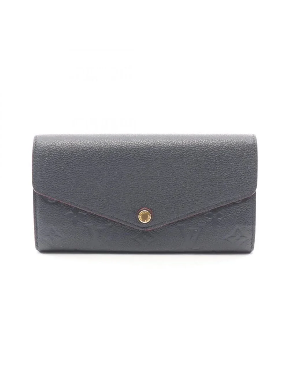 Louis Vuitton Bifold Wallet Portefeuille Sarah Marine Rouge Leather